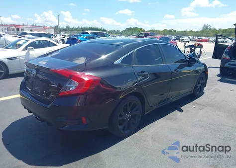 2020 Honda Civic Sport from USA, damaged, VIN 19XFC2F82LE203316